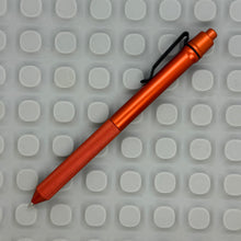 Load image into Gallery viewer, > Spoke Click Model CX: Orange Aluminum / Knurled Cylindrical Grip (black clip)