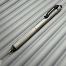 Load image into Gallery viewer, > Spoke Click Model C: Matte Titanium /  Knurled Grip (black accents)