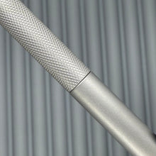 Load image into Gallery viewer, > Spoke Click Model C: Matte Titanium /  Knurled Grip (black accents)