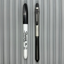 Load image into Gallery viewer, > Spoke Click Model CX: Reverse Taper, Matte/Black PVD Titanium