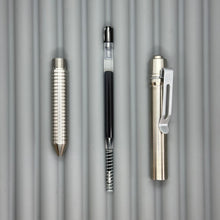 Load image into Gallery viewer, > Spoke Click Model C: Shiny Titanium / Groove Grip