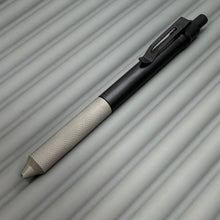 Load image into Gallery viewer, > Spoke Click Model C: Black Aluminum Barrel / Matte Titanium Knurled Grip