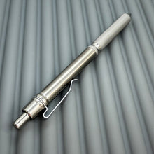 Load image into Gallery viewer, > Spoke Click Model CX: Shiny Titanium / Knurled Grip