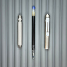 Load image into Gallery viewer, > Spoke Click Model CX: Shiny Titanium / Knurled Grip