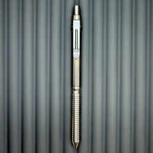 Load image into Gallery viewer, > Spoke Click Model CX: Shiny Titanium / Grooved Grip