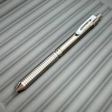 Load image into Gallery viewer, > Spoke Click Model CX: Shiny Titanium / Grooved Grip