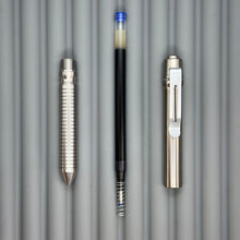 Load image into Gallery viewer, > Spoke Click Model CX: Shiny Titanium / Grooved Grip