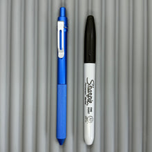 Load image into Gallery viewer, > Spoke Click Model CX: Blue Aluminum / Blue Knurled Aluminum Grip