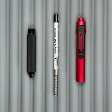 Load image into Gallery viewer, > Spoke Click Model C: Aluminum, Red / Black Knurled Grip