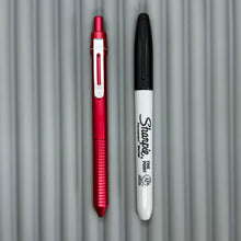 Load image into Gallery viewer, > Spoke Click Model C: Aluminum, Red / Grooved Aluminum Grip