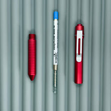 Load image into Gallery viewer, > Spoke Click Model C: Aluminum, Red / Grooved Aluminum Grip