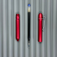 Load image into Gallery viewer, > Spoke Click Model CX: Red Aluminum / Red Grooved Cylindrical Grip