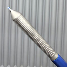 Load image into Gallery viewer, > Spoke Click Model CX: Blue anodized Aluminum / Reverse Taper Matte Titanium Grip