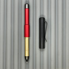 Load image into Gallery viewer, Roady XL / Red with Groove Black Cap &amp; Brass Grip