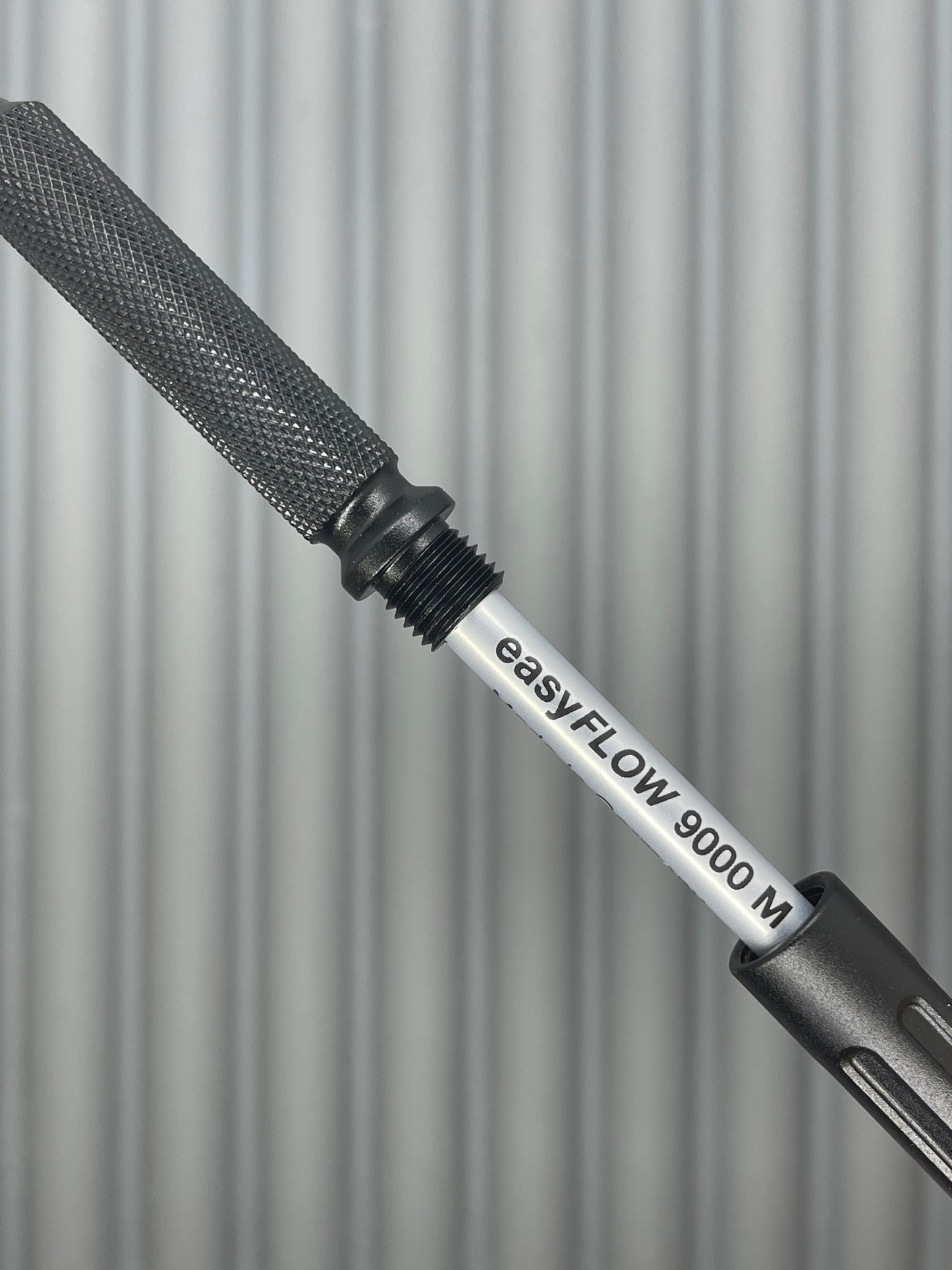 Spoke Click Prototype (Alpha): Black Aluminum Knurl Grip, Black Aluminum Barrel