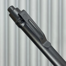 Load image into Gallery viewer, > Spoke Click Model C: Black Aluminum / Matte Titanium Knurled Grip