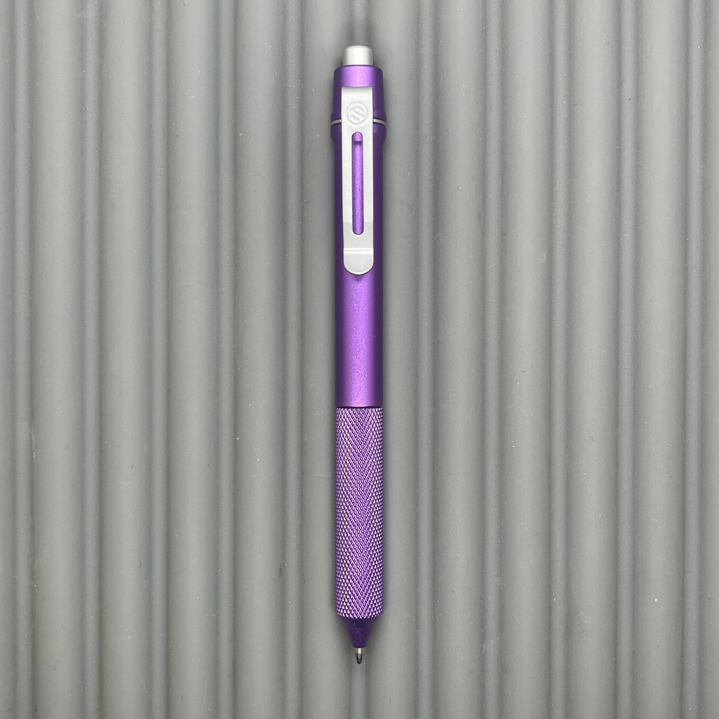 > Spoke Click Model C Aluminum: Lavender / Knurled Grip