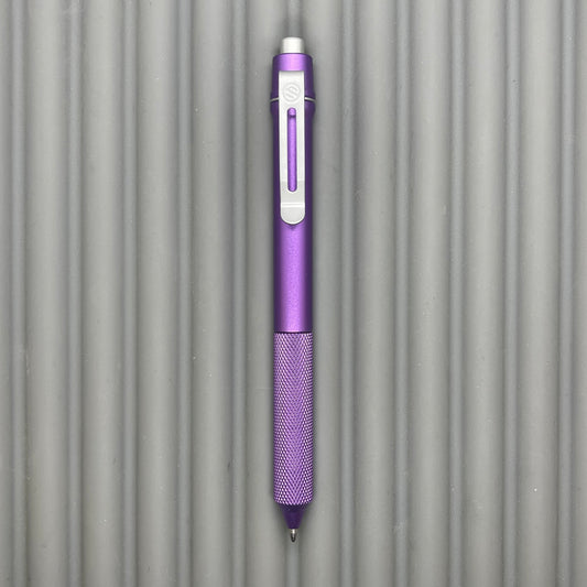 > Spoke Click Model C Aluminum: Lavender / Knurled Grip