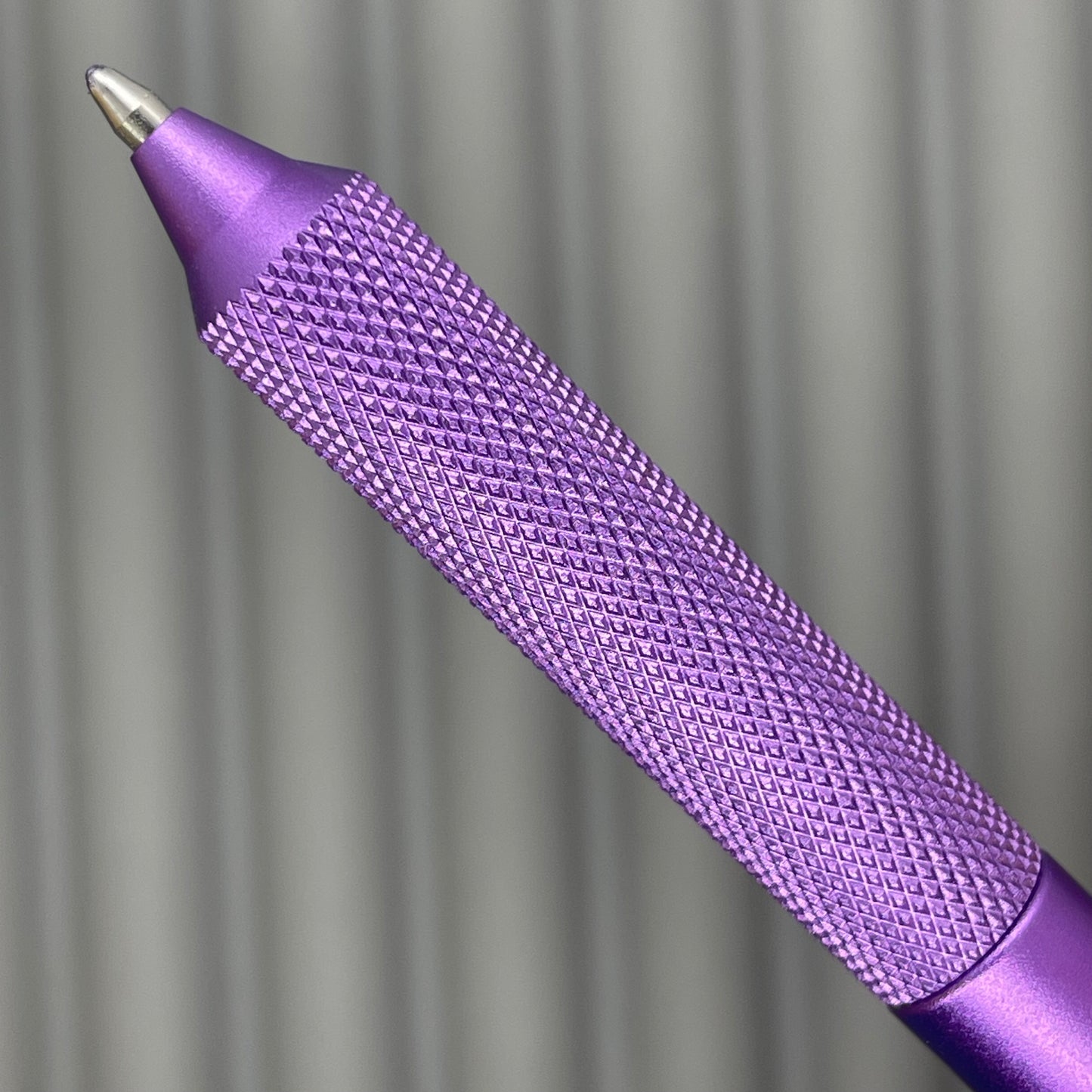 > Spoke Click Model C Aluminum: Lavender / Knurled Grip