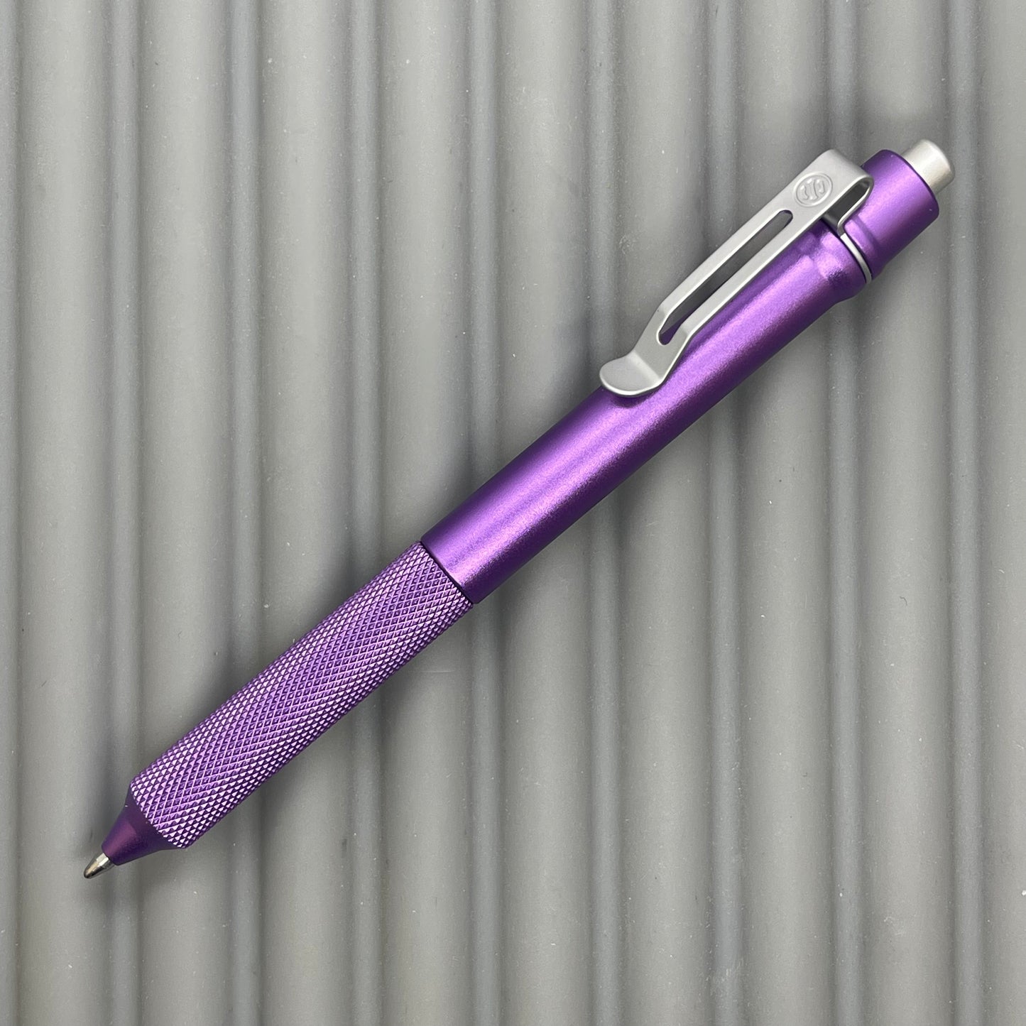 > Spoke Click Model C Aluminum: Lavender / Knurled Grip