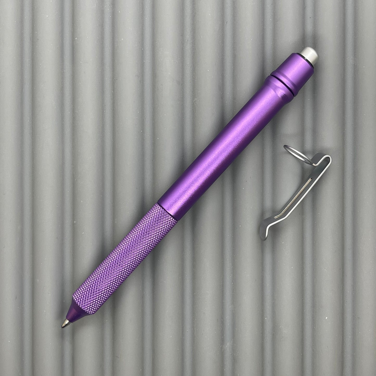 > Spoke Click Model C Aluminum: Lavender / Knurled Grip