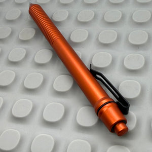 > Spoke Click Model C: Aluminum, Lava Orange / Grooved Cylindrical Grip