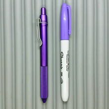 Load image into Gallery viewer, > Spoke Click Model C: Aluminum, Purple / Knurled Aluminum Grip