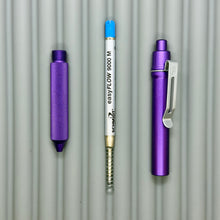 Load image into Gallery viewer, > Spoke Click Model C: Aluminum, Purple / Knurled Aluminum Grip