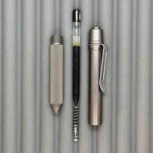 Load image into Gallery viewer, > Spoke Click Model C: Gunmetal Ano Aluminum /  Matte Titanium Flat Knurled Grip