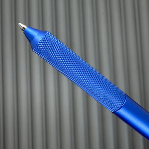 > Spoke Click Model C: Aluminum, Blue / Knurled aluminum Grip