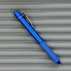 > Spoke Click Model C: Aluminum, Blue / Knurled aluminum Grip