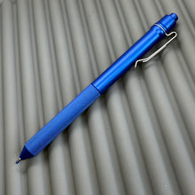 Load image into Gallery viewer, &gt; Spoke Click Model CX: Blue Aluminum / Blue Knurled Aluminum Grip