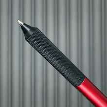 Load image into Gallery viewer, &gt; Spoke Click Model C: Aluminum, Red / Black Knurled Grip