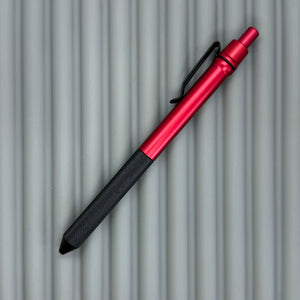 > Spoke Click Model CX: Red Aluminum / Black Knurled Aluminum Grip