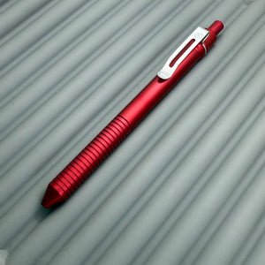 > Spoke Click Model C: Aluminum, Red / Grooved Aluminum Grip