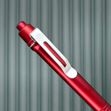 Load image into Gallery viewer, &gt; Spoke Click Model C: Aluminum, Red / Grooved Aluminum Grip