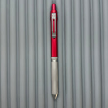 Load image into Gallery viewer, &gt; Spoke Click Model CX: Red Aluminum / Matte Titanium Knurled Grip