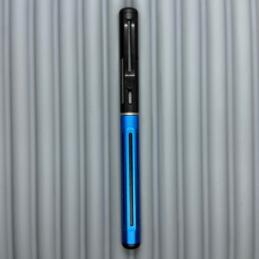 Spoke Pen 2 / Blue with Black Slot Cap & Knurled Ti Grip