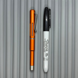 Roady XL / Slot Lava Orange - matte Titanium knurl grip