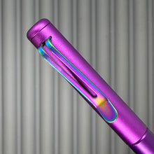 Load image into Gallery viewer, Roady XL / Purple - matte knurl Titanium grip &amp; Rainbow Clip
