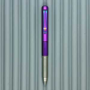Roady XL / Purple - matte milligroove Titanium grip & Rainbow Clip