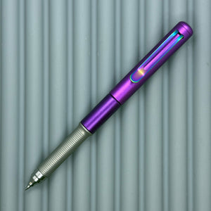 Roady XL / Purple - matte milligroove Titanium grip & Rainbow Clip
