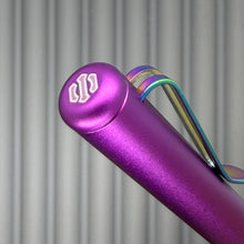 Load image into Gallery viewer, Roady XL / Purple - matte milligroove Titanium grip &amp; Rainbow Clip