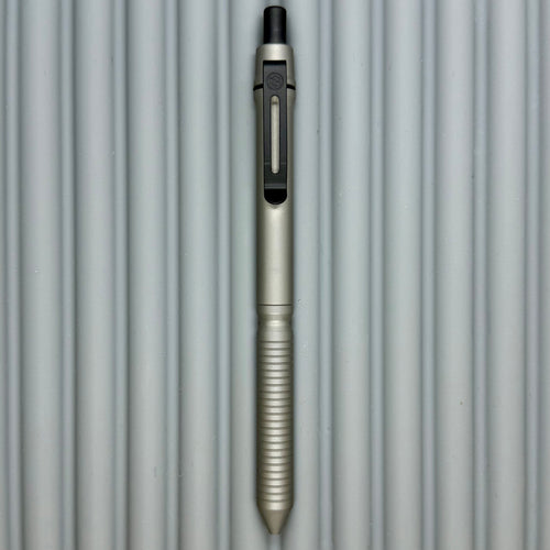 > Spoke Click Model CX: Matte Titanium / Grooved Grip (black accents)
