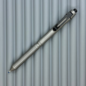 > Spoke Click Model CX: Matte Titanium / Grooved Grip (black accents)
