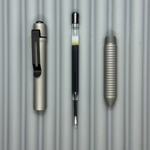 > Spoke Click Model C: Matte Titanium /  Grooved Grip (black accents)