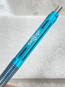 #spokehack Model 4 / Cyan Barrel with blue fade Titanium Grip