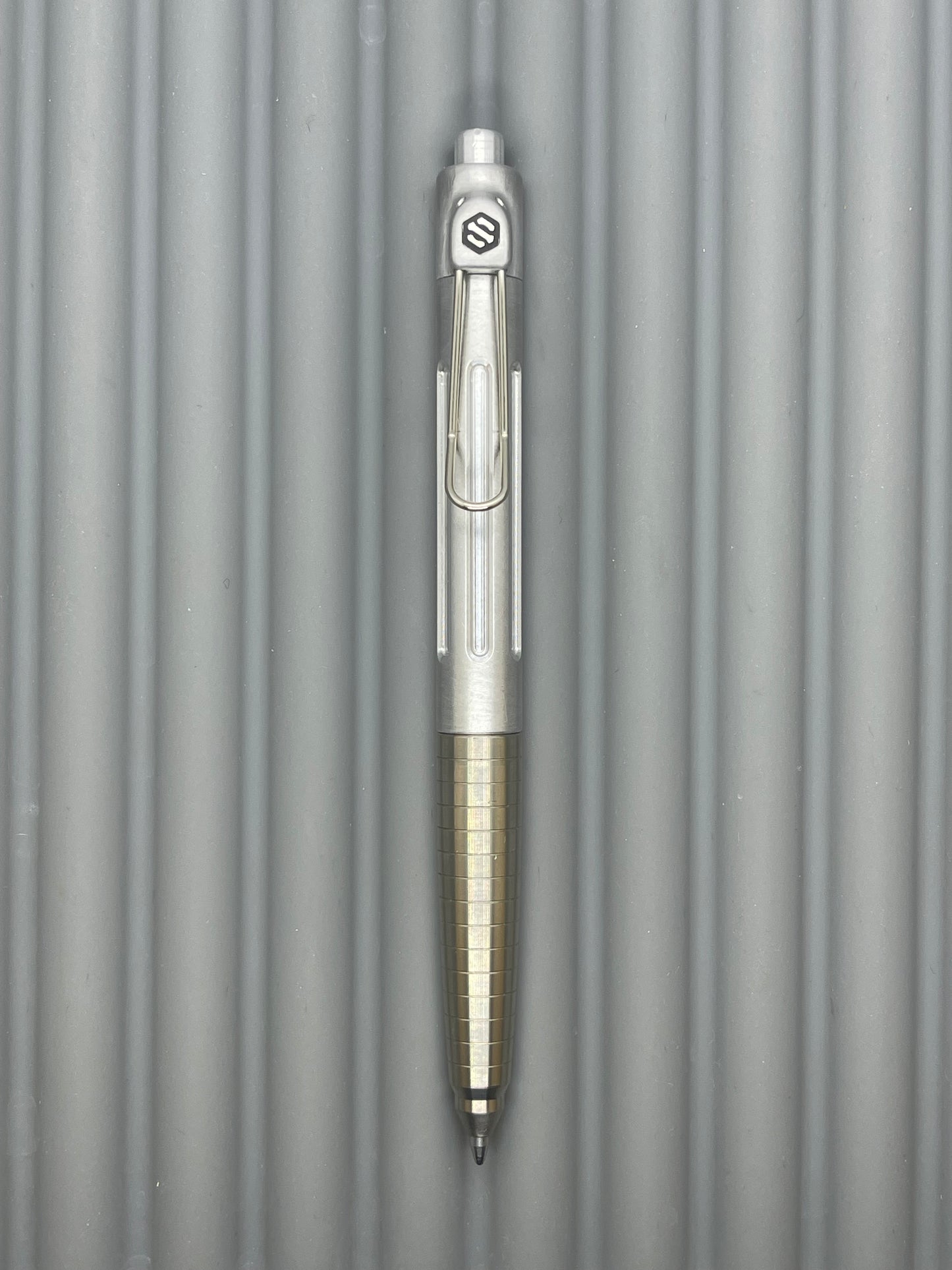 Spoke Click Prototype (Alpha): Titanium Taper Grip, Bare Aluminum Barrel