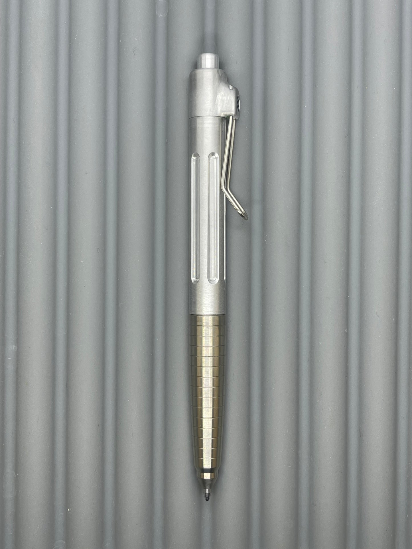 Spoke Click Prototype (Alpha): Titanium Taper Grip, Bare Aluminum Barrel