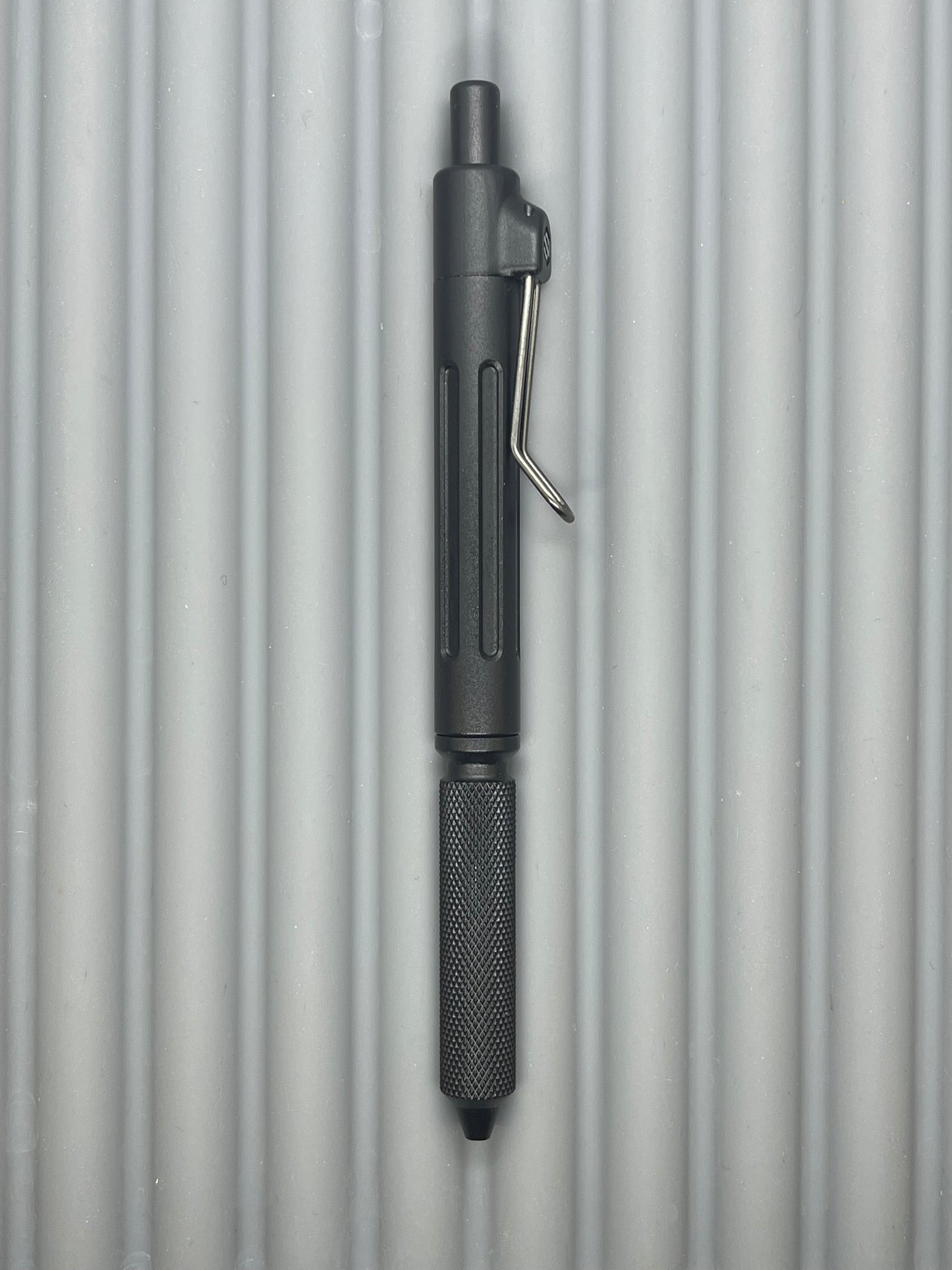 Spoke Click Prototype (Alpha): Black Aluminum Knurl Grip, Black Aluminum Barrel
